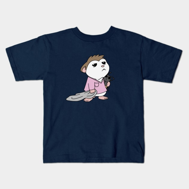 Sleepy Mochi Kids T-Shirt by Firestorm Fox